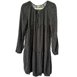 Sonoma black and white printed tunic/dress size M